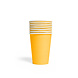 8 Paper cups 210ml Yellow 8 Paper cups 210ml Yellow