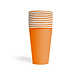 10 Paper cups 350ml Orange 10 Paper cups 350ml Orange