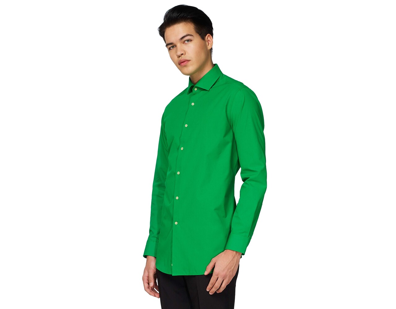 Olijfgroen overhemd heren new arrivals
