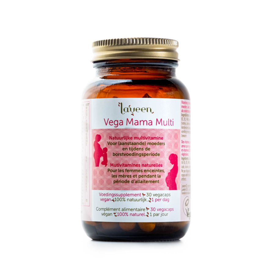 Min prioriteit Aanpassingsvermogen Vegan Mama Multi (Alles in 1 multivitamine met actieve foliumzuur) - Laveen™