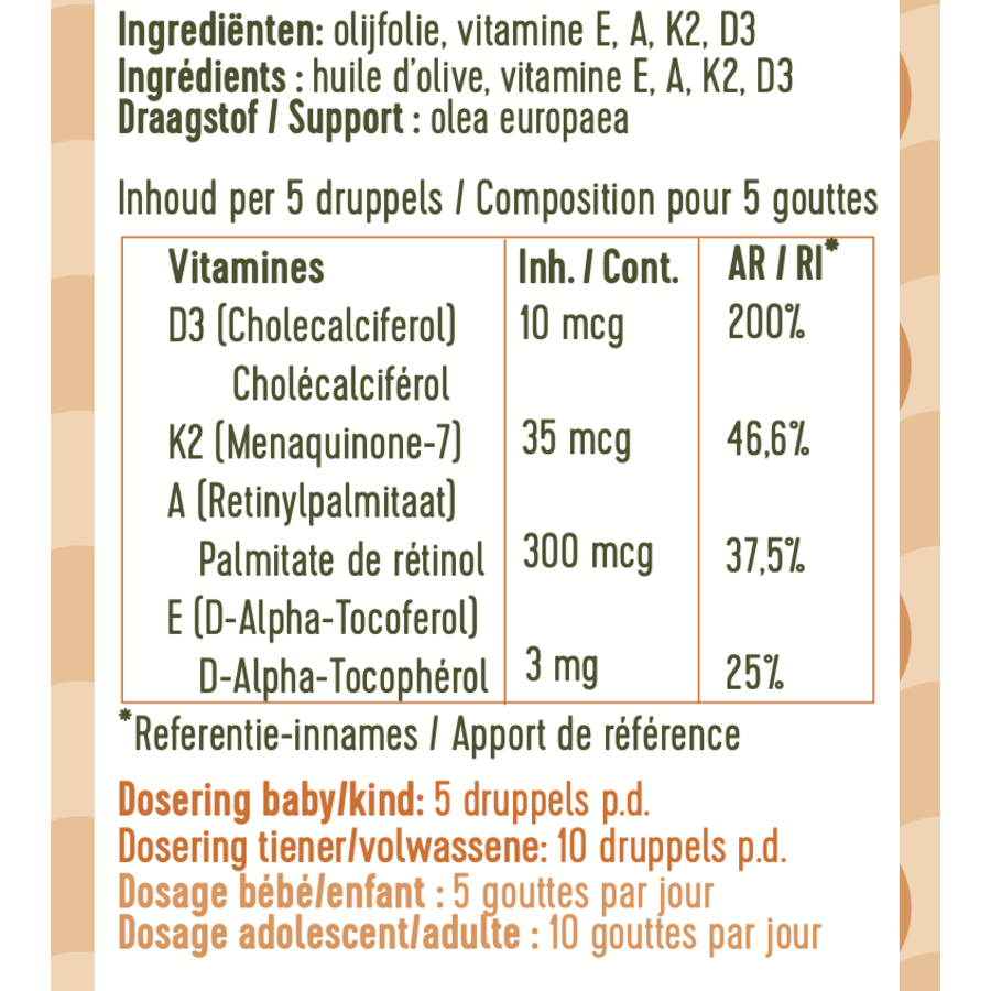landbouw Sijpelen Assimileren Olive Drops Multivitamine Kind en Peuter - 100% suikervrij - Laveen™