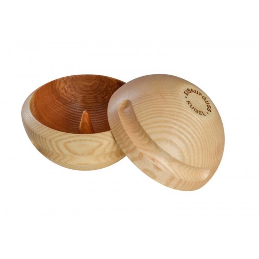 Saunagut Eisball mit Trichter Saunagut Eisball mit Trichter