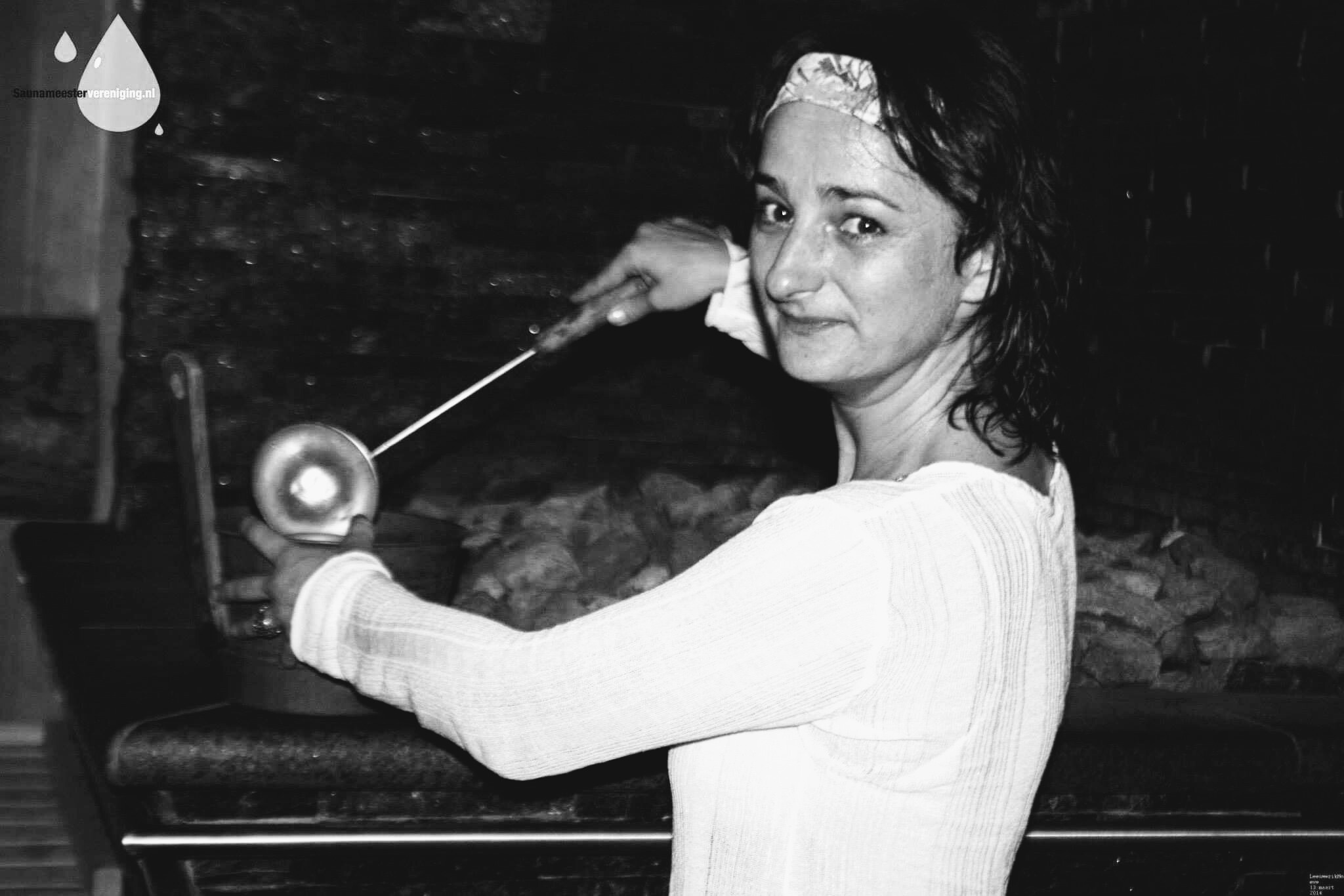 Opgieten in de sauna