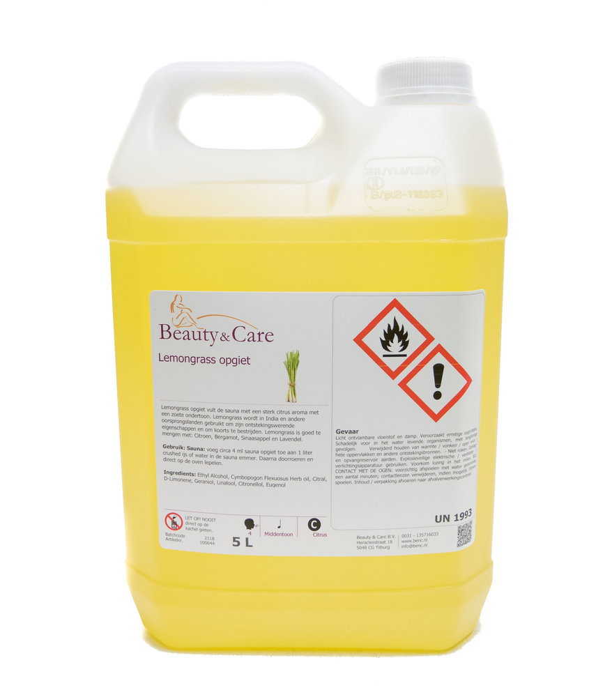 Beauty & Care Citronnelle arôme sauna Beauty & Care Citronnelle arôme sauna