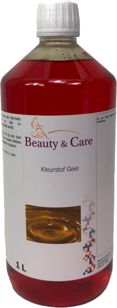 Beauty & Care Flacon de colorant jaune 1 litre Beauty & Care Flacon de colorant jaune 1 litre