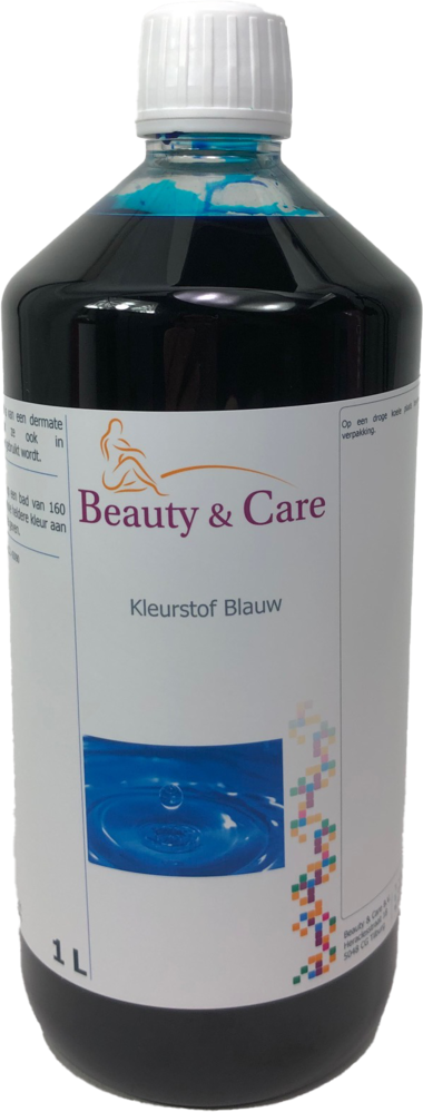 Beauty & Care Flacon de colorant bleu 1 litre Beauty & Care Flacon de colorant bleu 1 litre