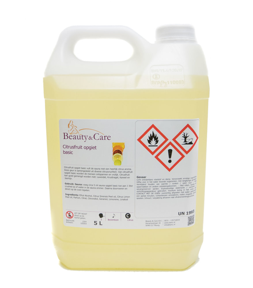 Beauty & Care Agrumes arôme sauna de base Beauty & Care Agrumes arôme sauna de base