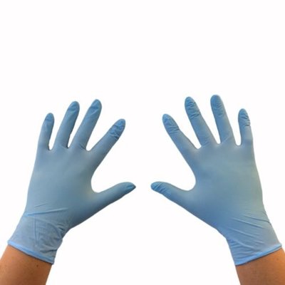 Handschoen soft nitril blauw poedervrij 100 stuks