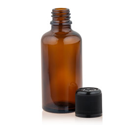 Beauty & Care Flacon en verre de 50 ml avec bouchon sécurité enfant Beauty & Care Flacon en verre de 50 ml avec bouchon sécurité enfant