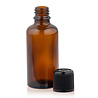 Flacon de 50 ml en verre brun avec compte-gouttes et bouchon sécurité enfant Flacon de 50 ml en verre brun avec compte-gouttes et bouchon sécurité enfant