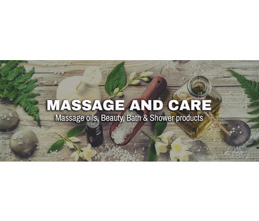 Huile de massage, sel de gommage, shampoo et huile de bain