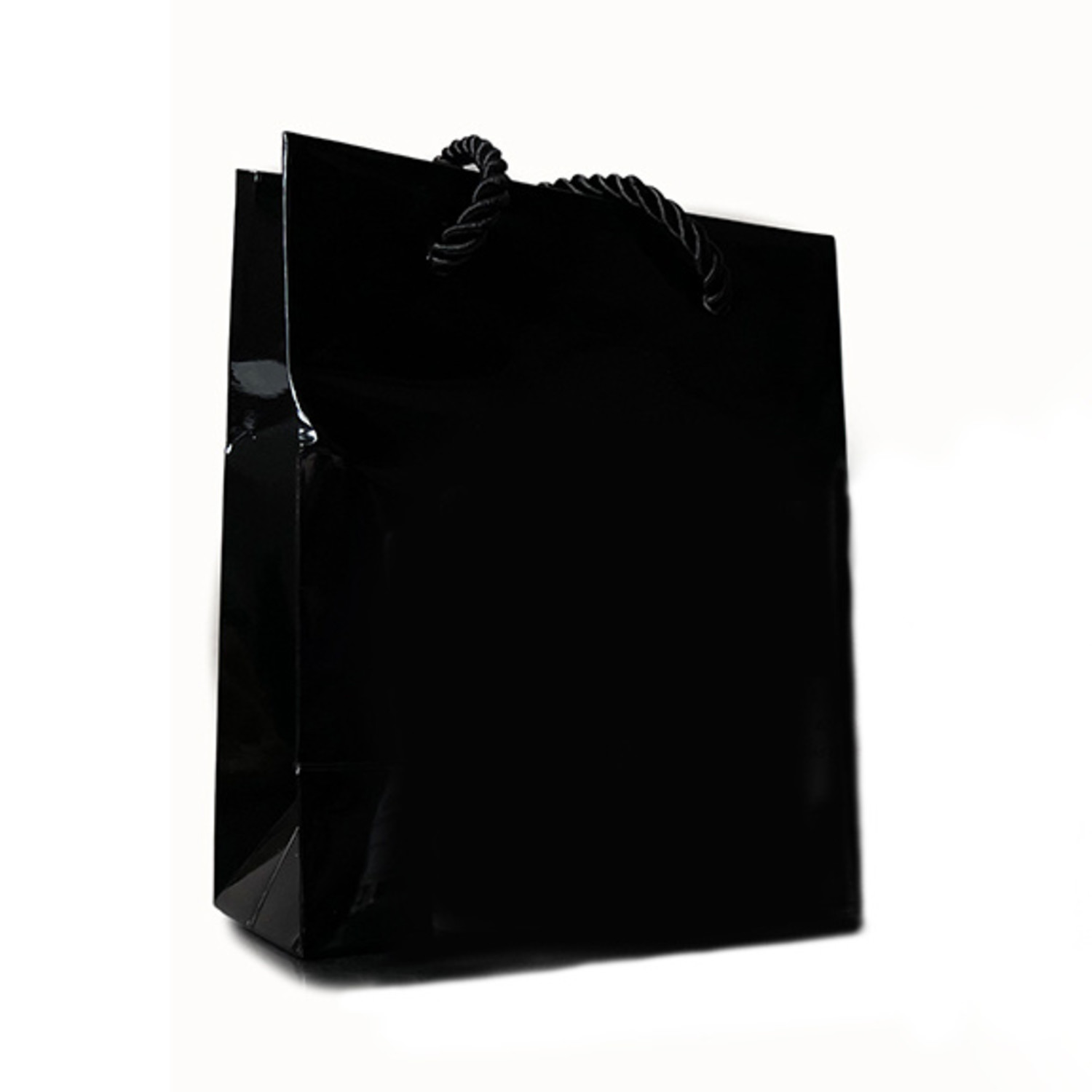 Petit Sac Cadeau en tissu Noir - Hiver - 20 x 30 cm - Sachets tissu -  Creavea