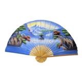 Beauty & Care Éventail chinois Bleu pastel 150 cm Beauty & Care Éventail chinois Bleu pastel 150 cm
