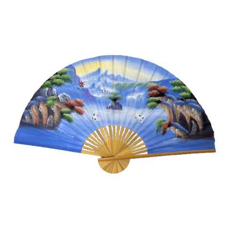 Beauty & Care Chinesischer Fächer Pastellblau 150 cm Beauty & Care Chinesischer Fächer Pastellblau 150 cm