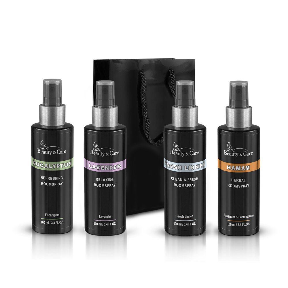 Beauty & Care Coffret cadeau spray d'ambiance Traditionnel 4 x 100 ml Beauty & Care Coffret cadeau spray d'ambiance Traditionnel 4 x 100 ml