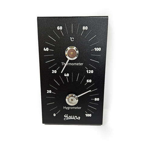 Beauty & Care Thermo-/Hygrometer aus schwarzem Aluminium Beauty & Care Thermo-/Hygrometer aus schwarzem Aluminium