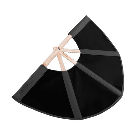 Saunagut Fächer Schwarz 74 cm Saunagut Fächer Schwarz 74 cm