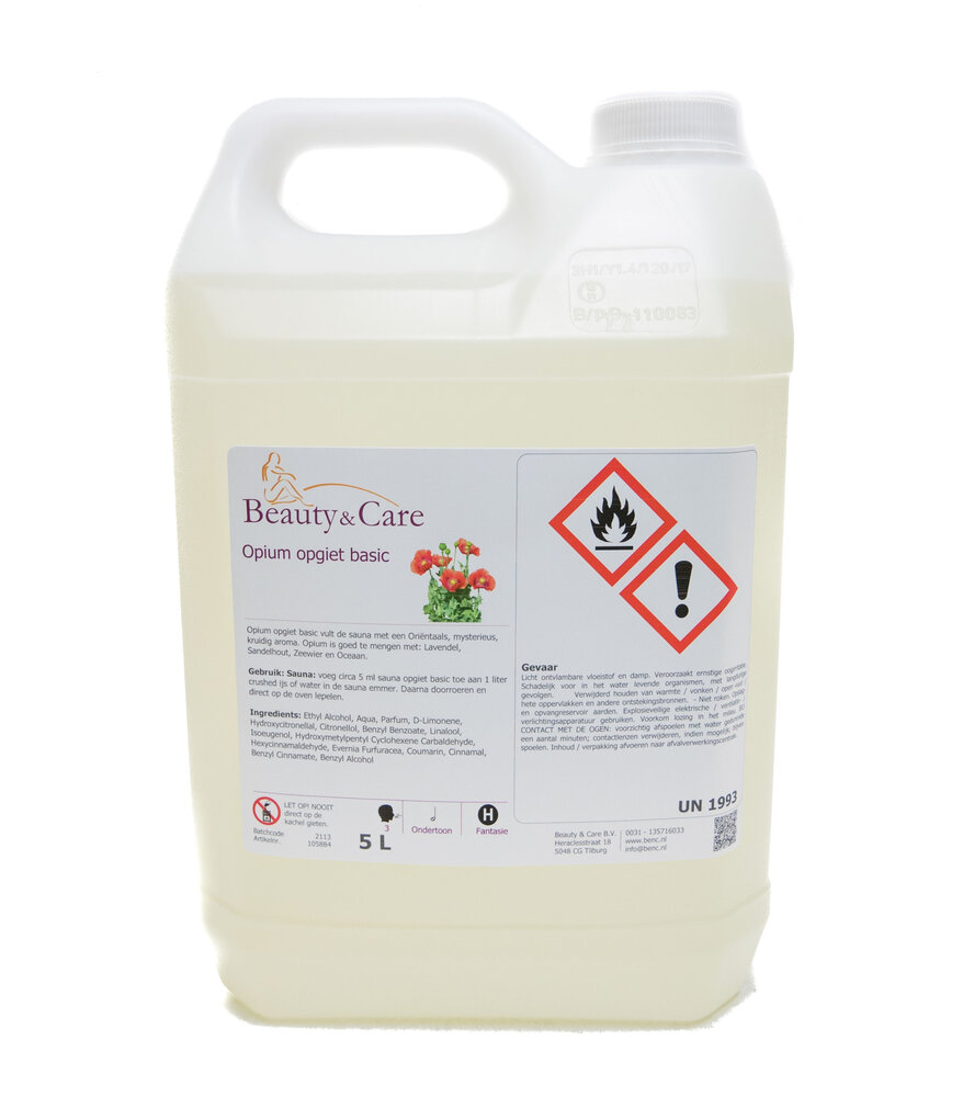 Beauty & Care Opium sauna aroma basic 1 liter Beauty & Care Opium sauna aroma basic 1 liter