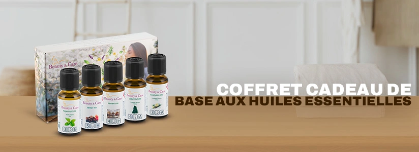 Coffret cadeau avec huile essentielle de base
