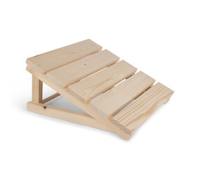 Beauty & Care Saunakissenkopf und Fußstütze aus Holz klappbar Beauty & Care Saunakissenkopf und Fußstütze aus Holz klappbar