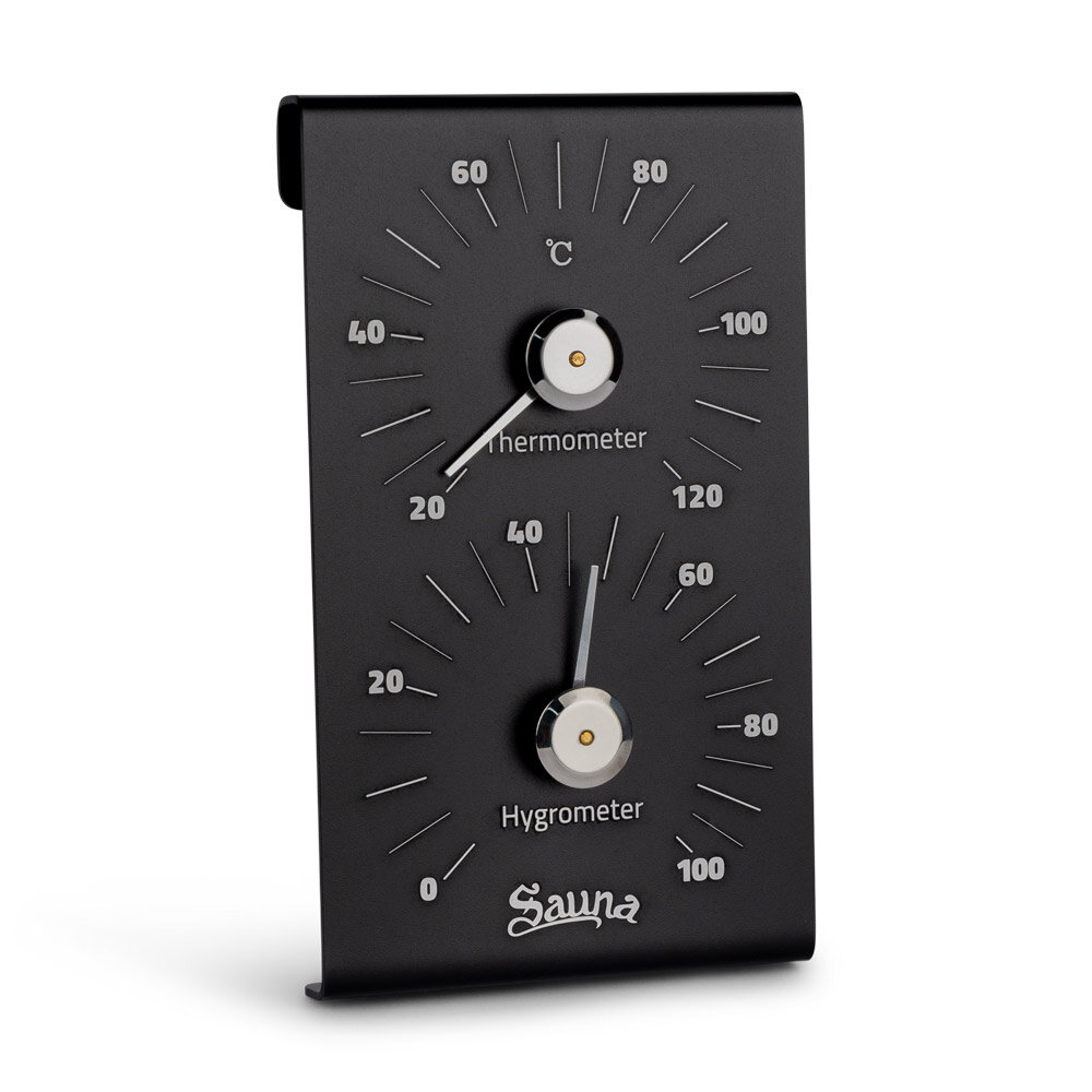 Beauty & Care Thermo-/Hygrometer black aluminum Beauty & Care Thermo-/Hygrometer black aluminum