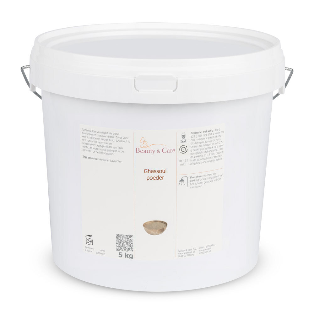 Beauty & Care Ghassoul en poudre d'argile 5 kg Beauty & Care Ghassoul en poudre d'argile 5 kg