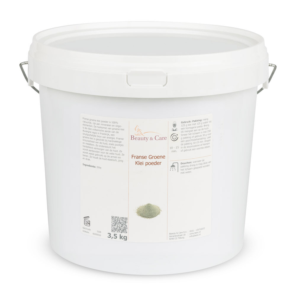Beauty & Care Poudre d'Argile Verte Française 3,5 kg Beauty & Care Poudre d'Argile Verte Française 3,5 kg