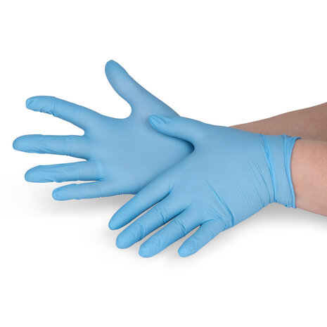 Beauty & Care Handschuh weich Nitril blau puderfrei 100 Stück Beauty & Care Handschuh weich Nitril blau puderfrei 100 Stück