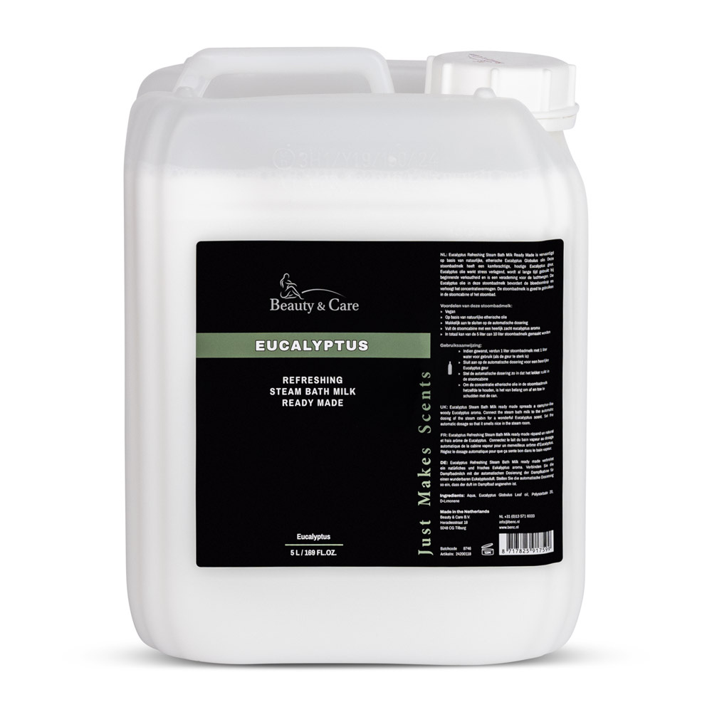 Lait de bain vapeur à l'eucalyptus prêt à l'emploi