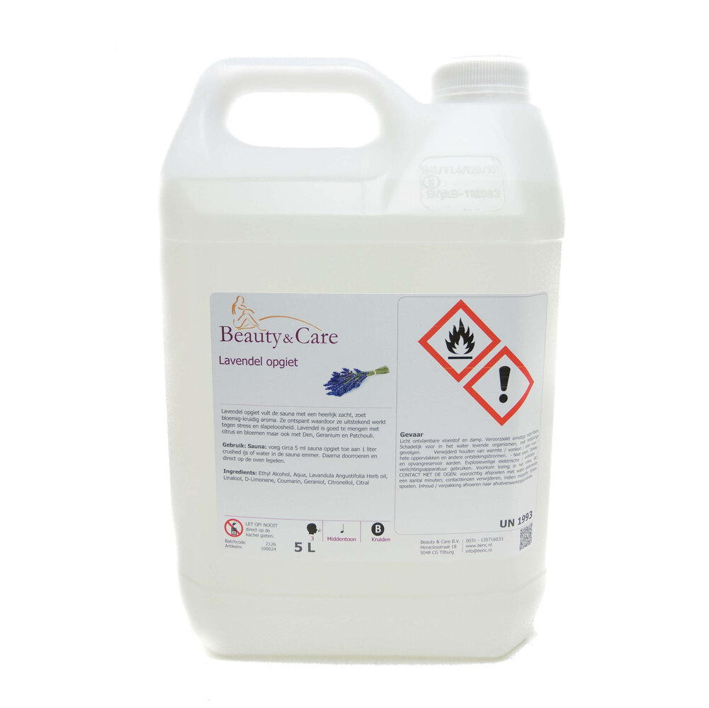 Beauty & Care Lavendel sauna opgietmiddel Beauty & Care Lavendel sauna opgietmiddel