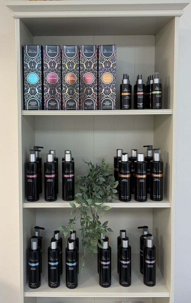 Kast met alle wellness producten