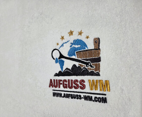 Saunagut Handdoek dubbel gestikte naad 75 x 100 cm 440 g/m2