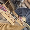 Beauty & Care Chinese Fan black 100 cm