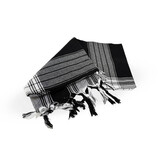 Beauty & Care Pestemal black checkered 170 x 80 cm Beauty & Care Pestemal black checkered 170 x 80 cm
