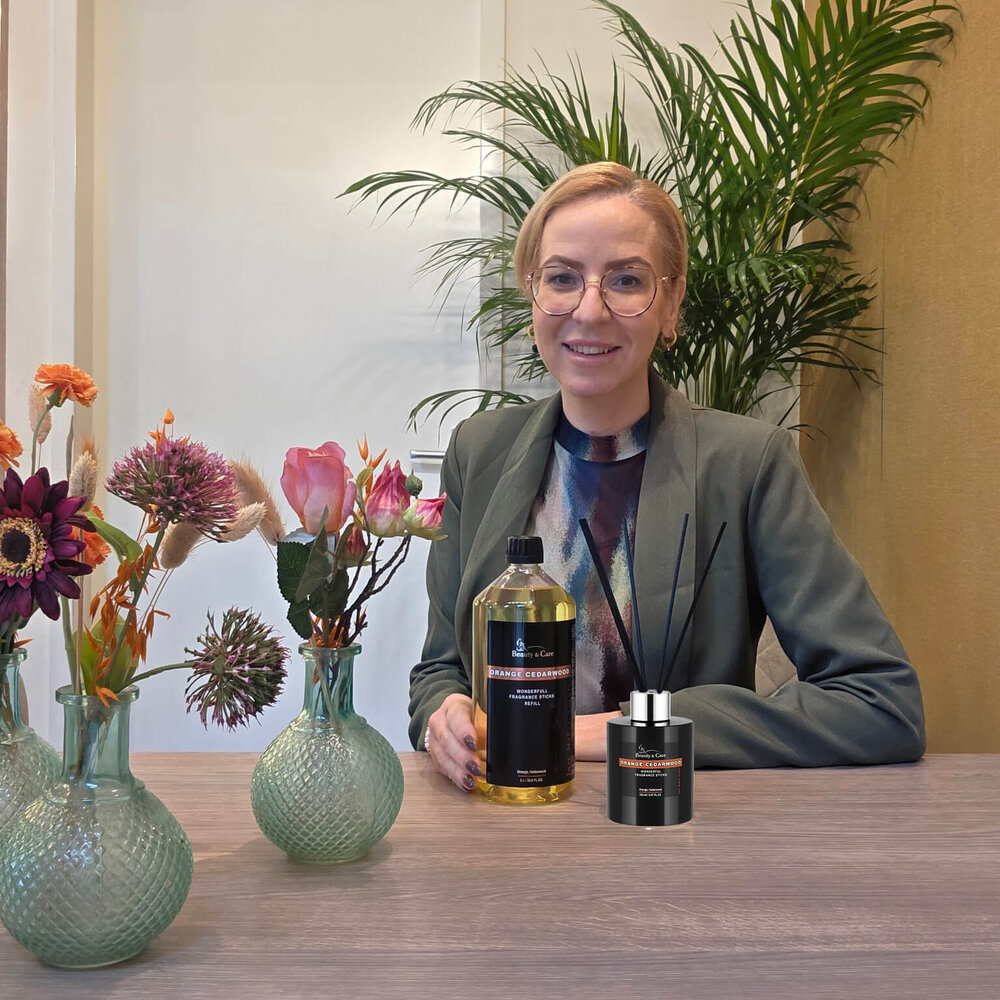 Beauty & Care Sinaasappel Cederhout geurstokjes Beauty & Care Sinaasappel Cederhout geurstokjes