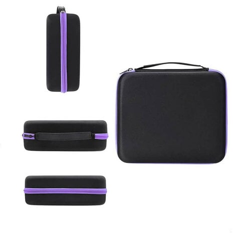 Beauty & Care Coffret d'aromathérapie contenant 30 flacons de 5 ml de parfum pur et 10 grammes de cristaux de menthol, le tout dans un sachet de rangement.