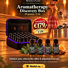 Beauty & Care Aromatherapie box 30 x 5 ml pure geuren en 10 gram menthol kristallen in opbergtasje Beauty & Care Aromatherapie box 30 x 5 ml pure geuren en 10 gram menthol kristallen in opbergtasje