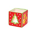 Waxinelichthouder Kubus Winter 4 stuks (Voorraad 17 sets OP=OP)