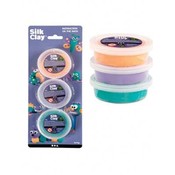 Silk clay set á 3 stuks groen, paars en oranje ( voorraad: 4 sets, OP = OP)