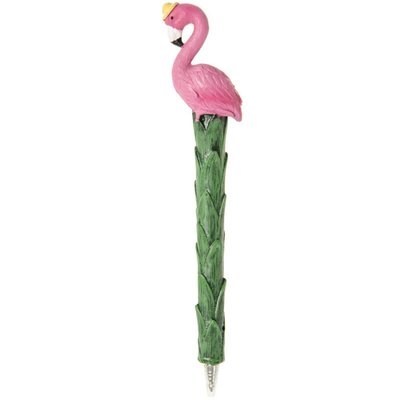 Balpen flamingo ( voorraad 30 stuks OP = OP)