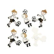 Deco figuurtjes voetballer hout