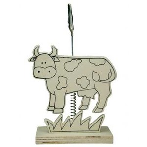 Memohouder Koe ( Voorraad: 3 stuks OP=OP )