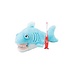 Poetspop klein Sharky de haai ( ca. 25 cm)