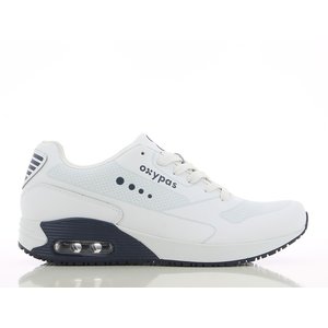 Oxypas Oxypas Justin wit/ navy - Beperkte maten met ouder logo ( MAATADVIES, NEEM 1 MAAT GROTER!)