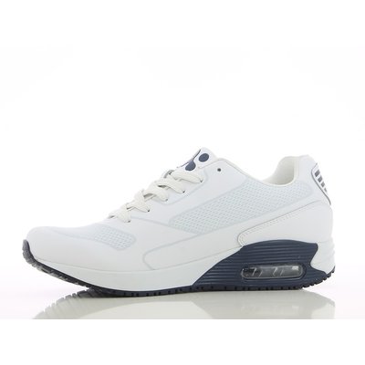 Oxypas Oxypas/ Safetyjogger Justin wit/navy ( MAATADVIES, NEEM 1 MAAT GROTER!)