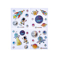 Stickervel space glitter