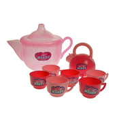 Theepot met servies ( voorraad 6 stuks OP=OP)