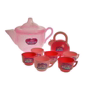 Theepot met servies ( voorraad 5 stuks OP=OP)