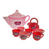 Theepot met servies ( voorraad 6 stuks OP=OP)