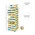 Grote houten toren JENGA (met dobbelsteen)